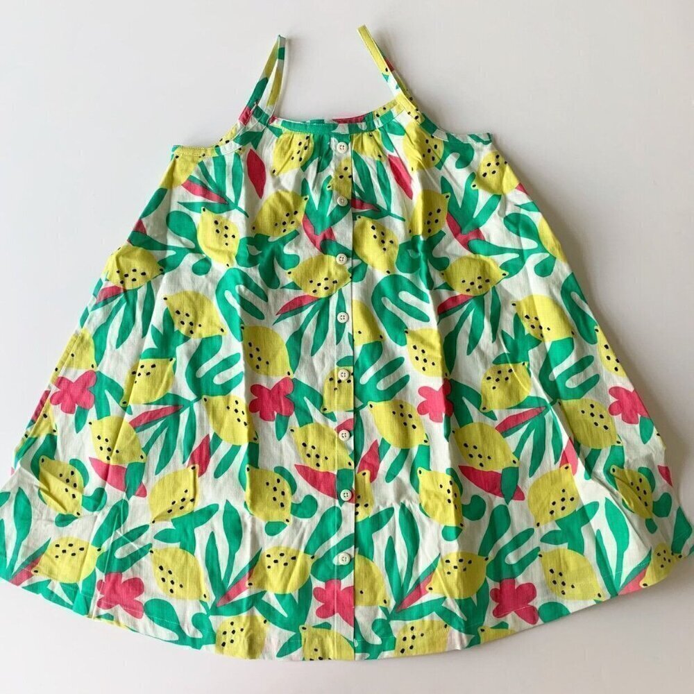 Hanna Andersson Girl Print Woven Summer Dress 6-7 Years 120